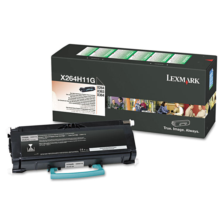 Lexmark - X264H11G Return Program High-Yield Toner, 9,000 Page-Yield, Black