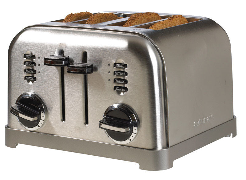 CUISINART - Cuisinart Stainless Steel Silver 4 slot Toaster 7.4 in. H X 11.14 in. W X 10.67 in. D