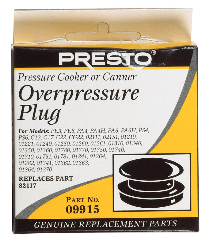 PRESTO - Presto Rubber Pressure Cooker/Canner Over Pressure Plug