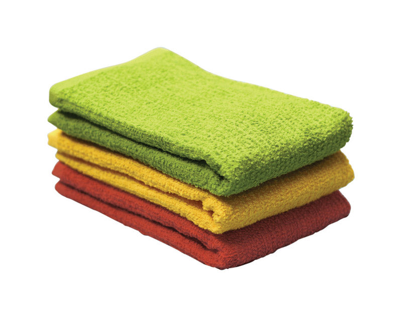 RITZ - Ritz Soap&Water White Cotton Solid Bar Mop Dish Cloth 3 pk - Case of 3 [10018]