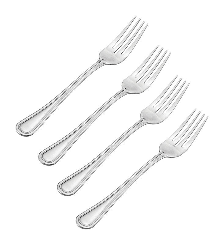 PFALTZGRAFF - Pfaltzgraff Silver Stainless Steel Flatware Dinner Fork Set 4 pk