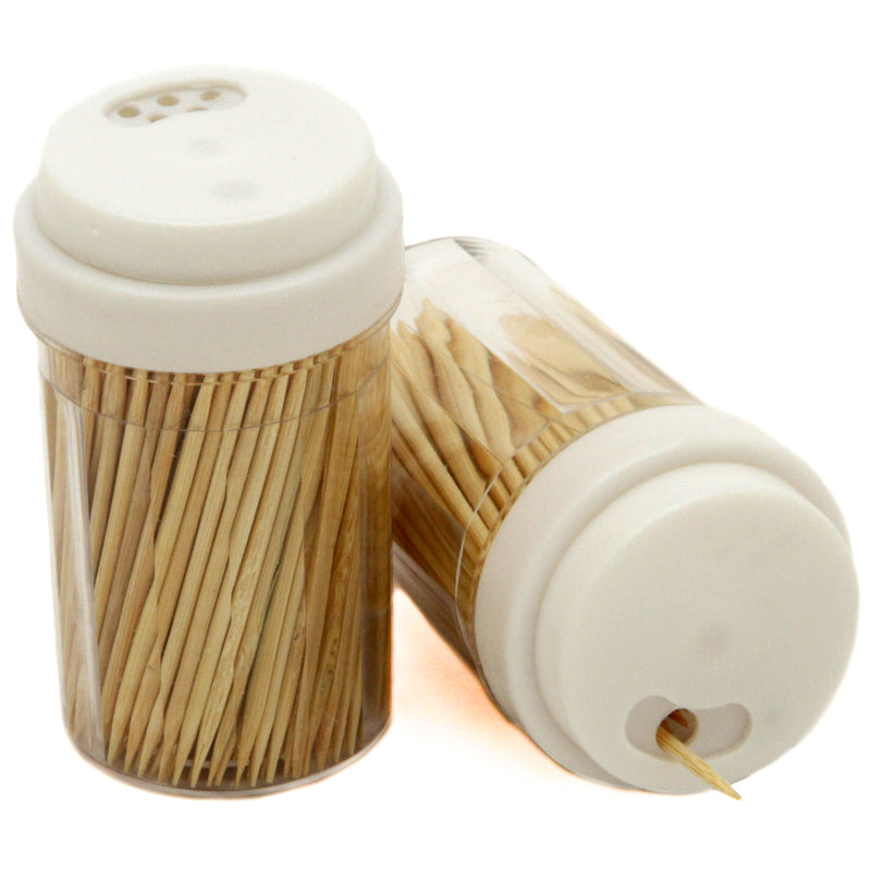 CHEF CRAFT - Chef Craft Brown/Clear Plastic/Wood Toothpicks and Container 250 oz - Case of 3
