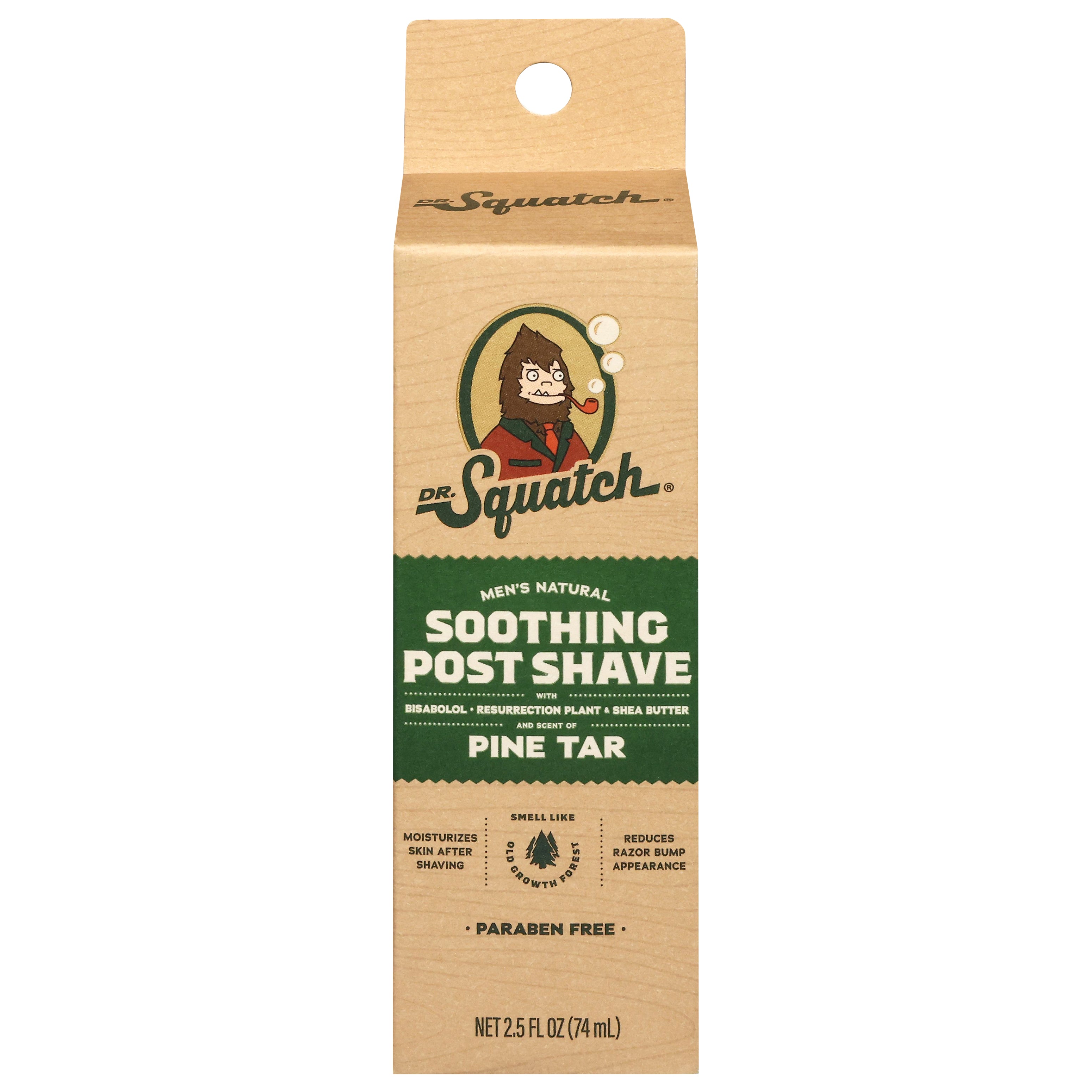 Dr. Squatch Men's Natural Soothing Pine Tar Post Shave 2.5 fl oz - Case of 1