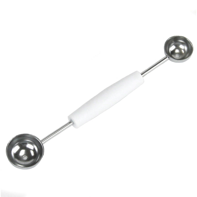 CHEF CRAFT - Chef Craft Silver/White Plastic/Stainless Steel Double Melon Baller - Case of 3