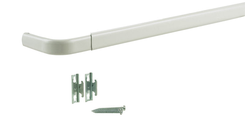 KENNEY - Kenney Enamel White Curtain Rod 18 in. L X 28 in. L