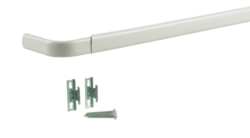 KENNEY - Kenney Enamel White Curtain Rod 28 in. L X 48 in. L