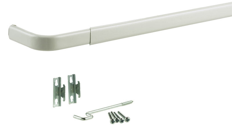 KENNEY - Kenney Enamel White Curtain Rod 48 in. L X 86 in. L [KN512]