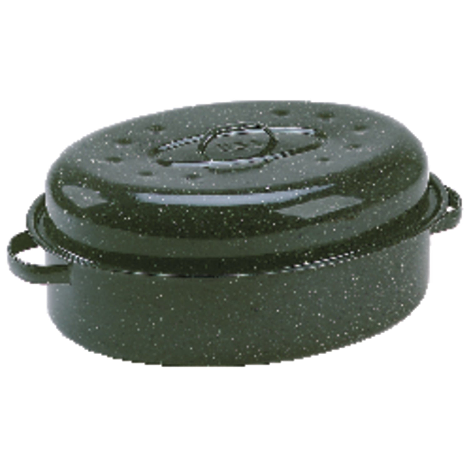 Granite Ware Porcelain Enamel Covered Roaster 7.18 qt Black - Case of 2
