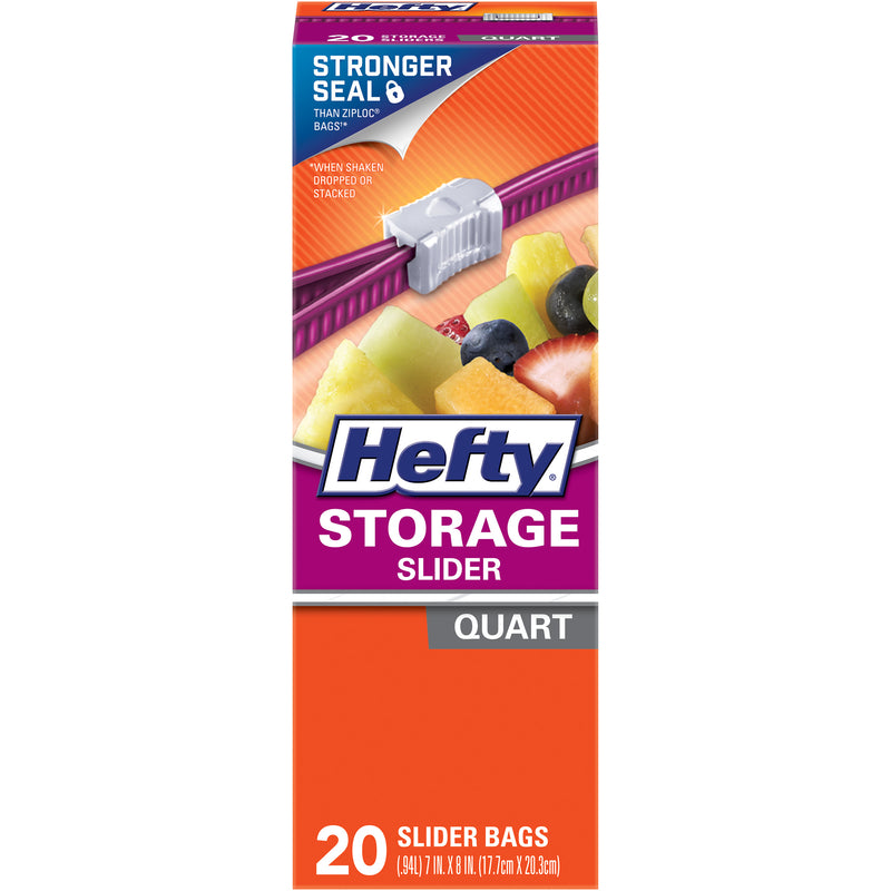 HEFTY - Hefty 1 qt Storage Slider Bag 20 pk