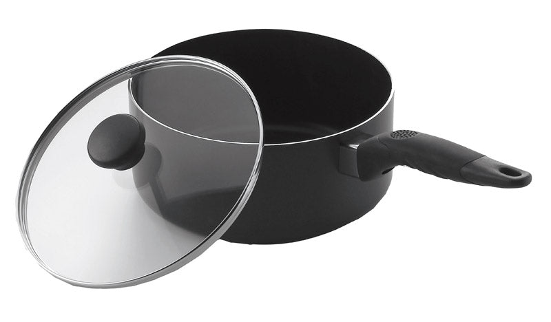 MIRRO - Mirro Get A Grip Aluminum Sauce Pan With Lid 3 qt Black