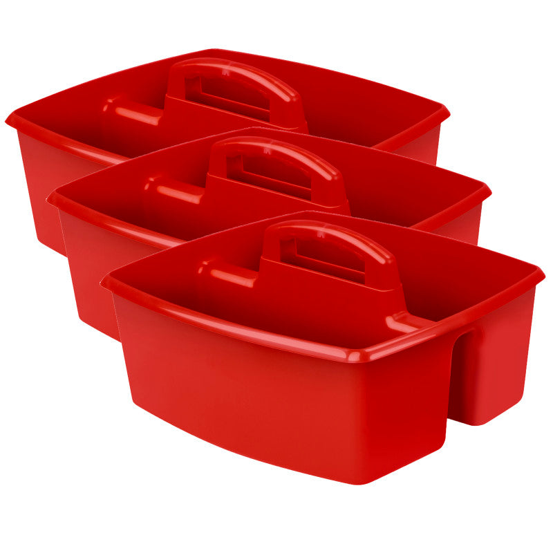 STOREX - Large Caddy, Red, Pack of 3