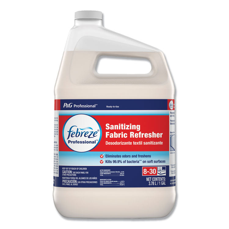 Febreze - Professional Sanitizing Fabric Refresher, Light Scent, 1 gal Bottle, Ready to Use