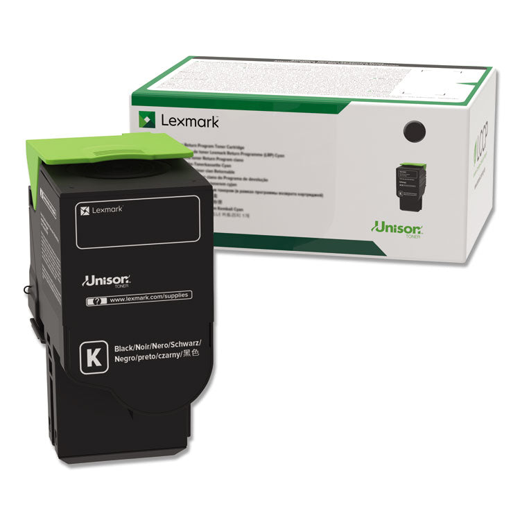 Lexmark - 78C1UK0 Return Program Toner, 10,500 Page-Yield, Black