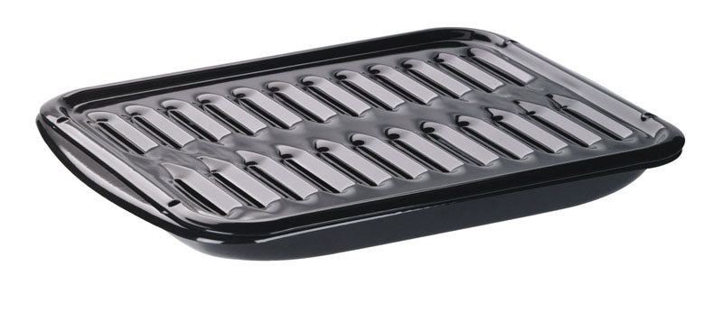 RANGE KLEEN - Range Kleen Porcelain Broiler Pan and Grill 12.75 in. W X 16 in. L