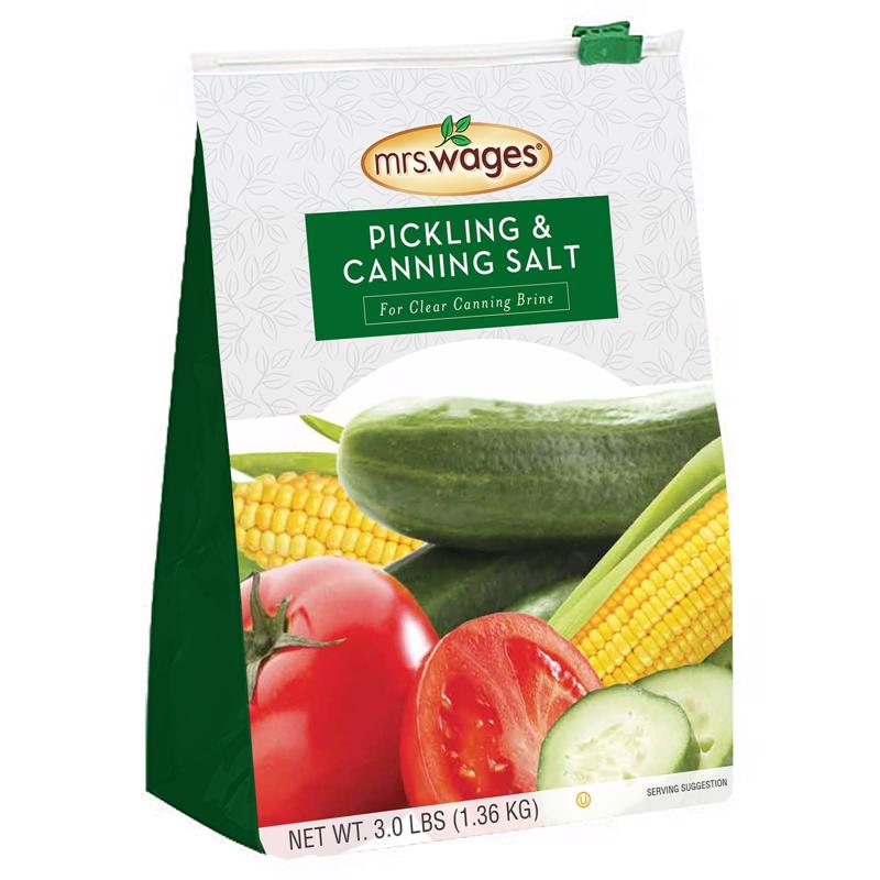 MRS. WAGES - Mrs. Wages Pickling and Canning Salt 48 oz 1 pk - Case of 6