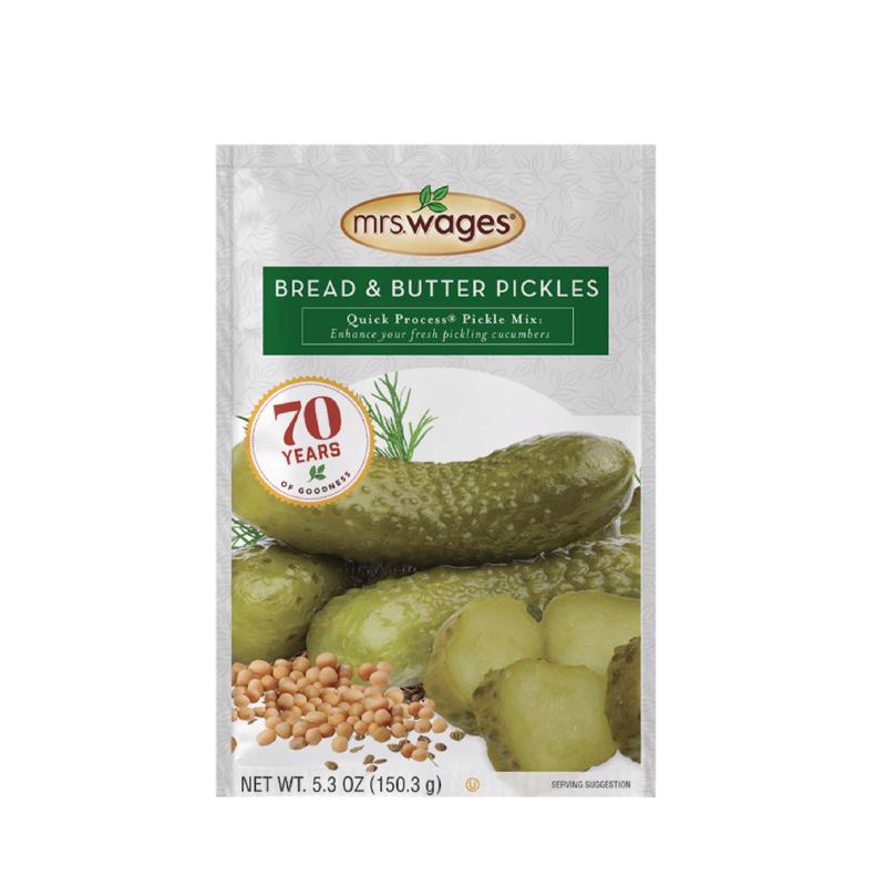 MRS. WAGES - Mrs. Wages Bread and Butter Pickle Mix 5.3 oz 1 pk - Case of 12
