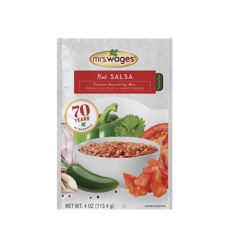 MRS. WAGES - Mrs. Wages Hot Salsa Tomato Mix 4 oz 1 pk - Case of 12