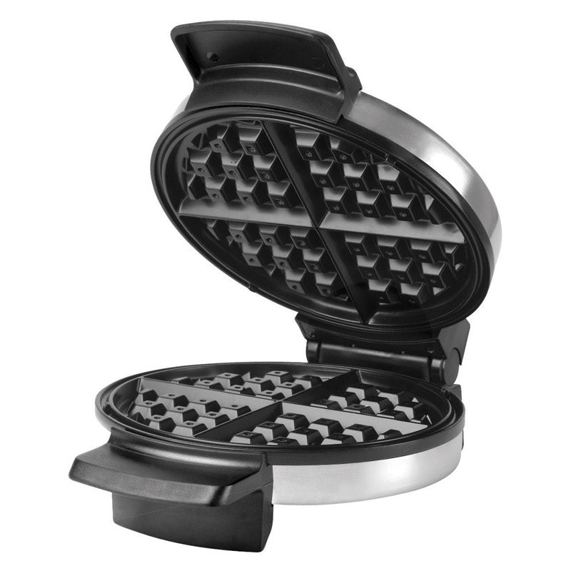 BLACK+DECKER - Black+Decker Brushed Silver Stainless Steel Belgian Waffle Maker