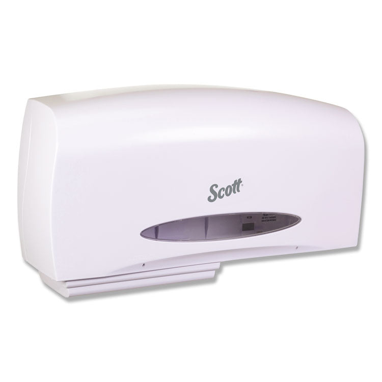 Scott - Essential Coreless Twin Jumbo Roll Tissue Dispenser, 20 x 6 x 11, White