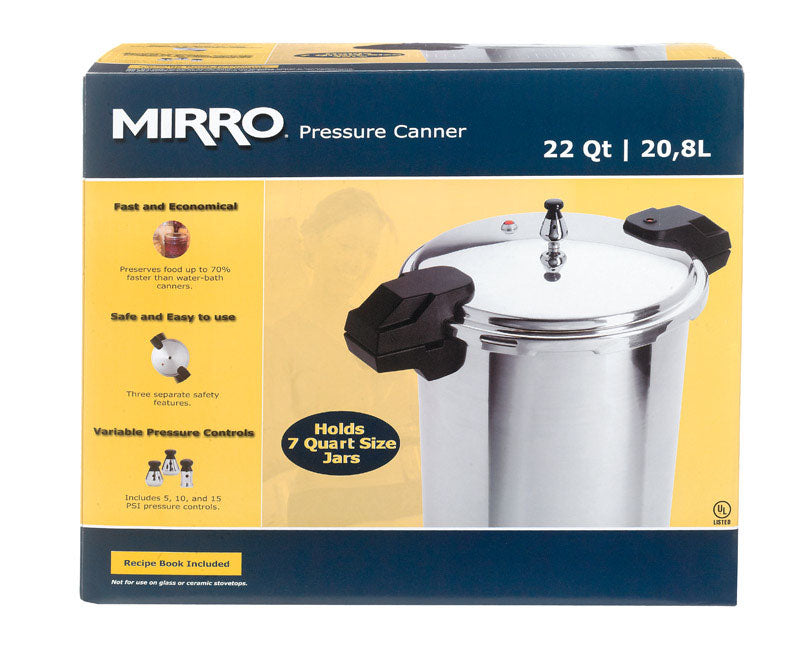 MIRRO - Mirro Polished Aluminum Pressure Cooker and Canner 22 qt