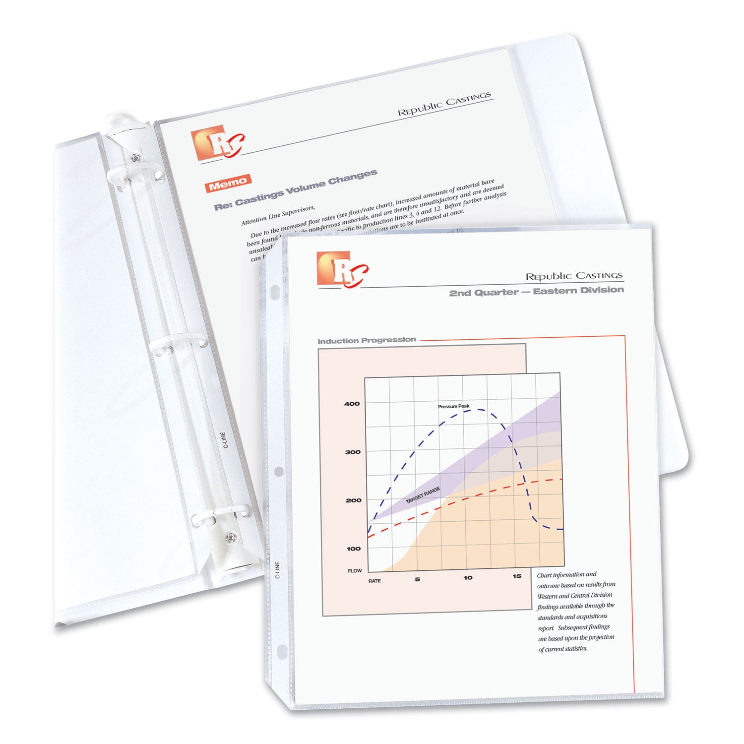 Polypropylene Sheet Protectors, Medium-Duty, Side: 3-Hole Punched, Top Load 8.5 x 11 Insert, Nonglare Clear Front, 50/Box