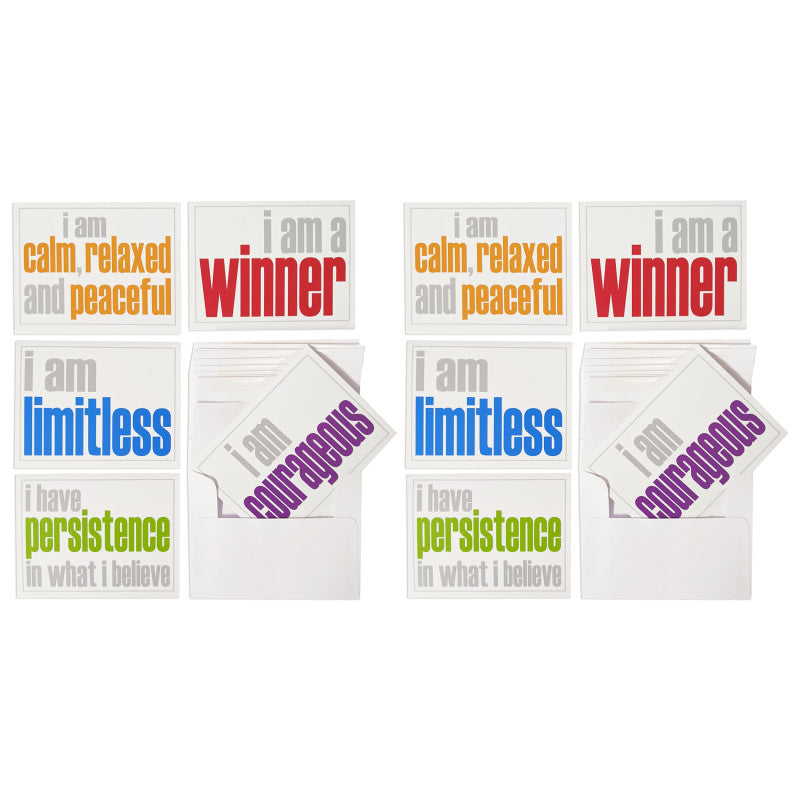 INSPIRED MINDS - Note Cards with Envelope, Hopefulness Booster Set, 10 Per Set, 2 Sets