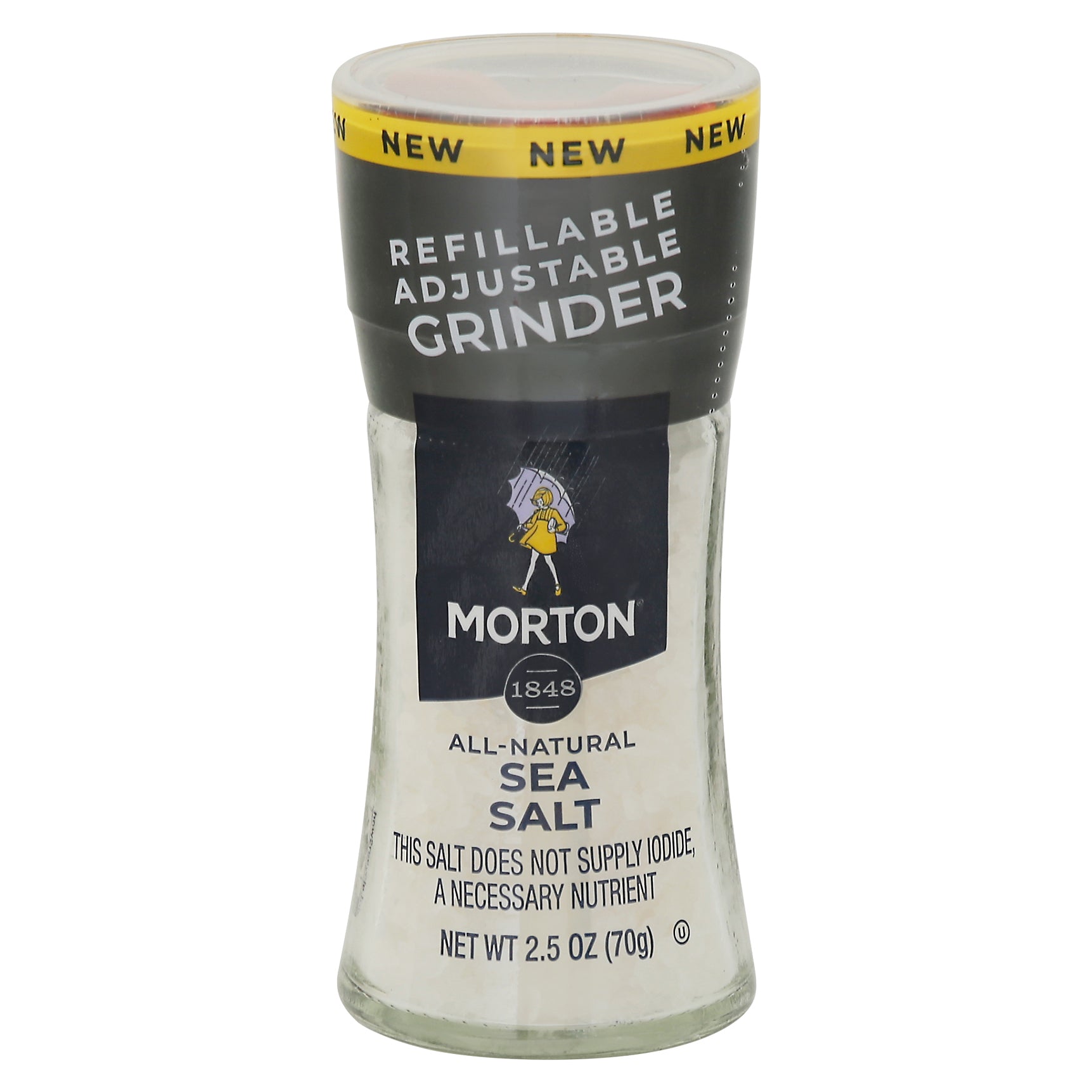 Morton Grinder Sea Salt 2.5 oz - Case of 6