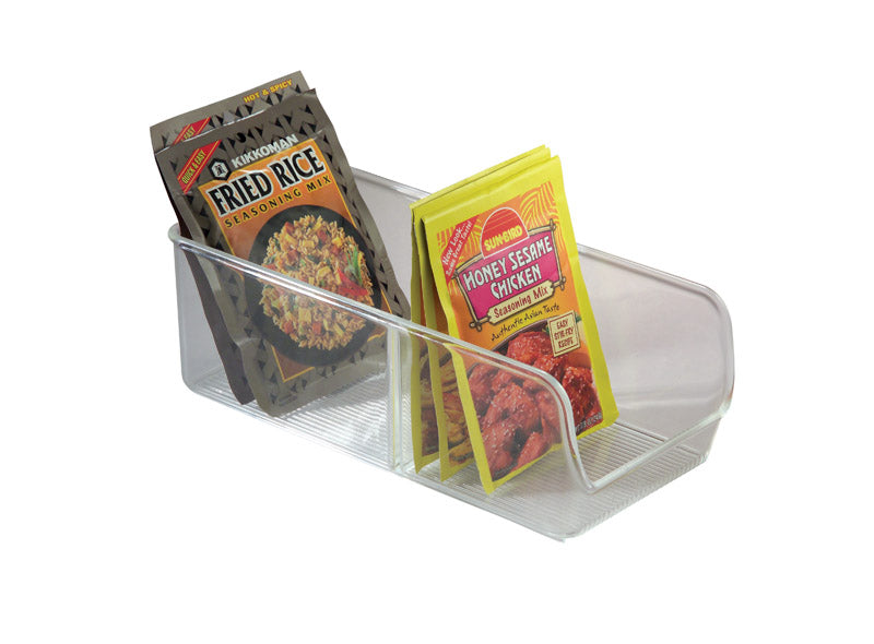 IDESIGN - iDesign Linus 3-1/2 in. H X 5 in. W X 10-1/2 in. L Clear Spice Organizer