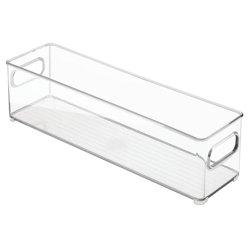 IDESIGN - iDesign Clear Storage Bin 4 in. H X 4 in. W X 14.5 in. D Stackable