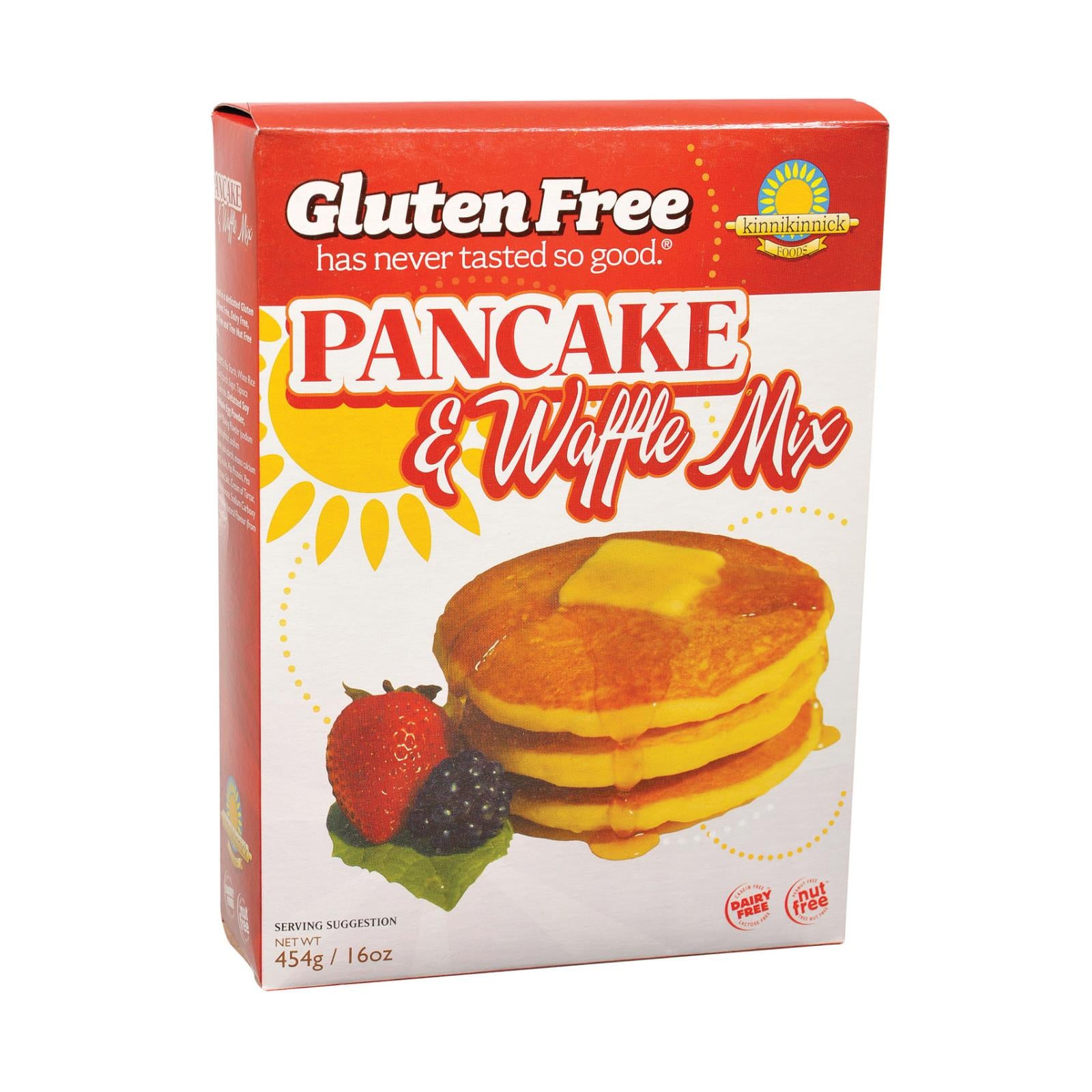 Kinnikinnick Pancake & Waffle Mix -Gluten Free - Case of 6 - 16 oz