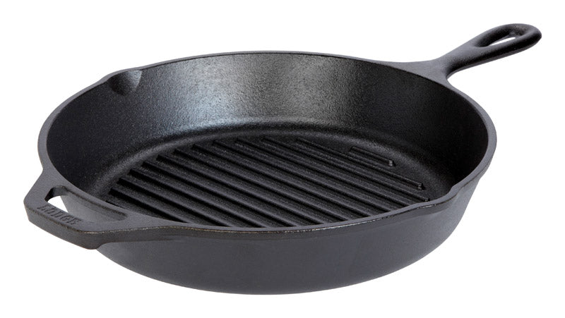 LODGE - Lodge Cast Iron Grill Pan 10-1/4 in. Black