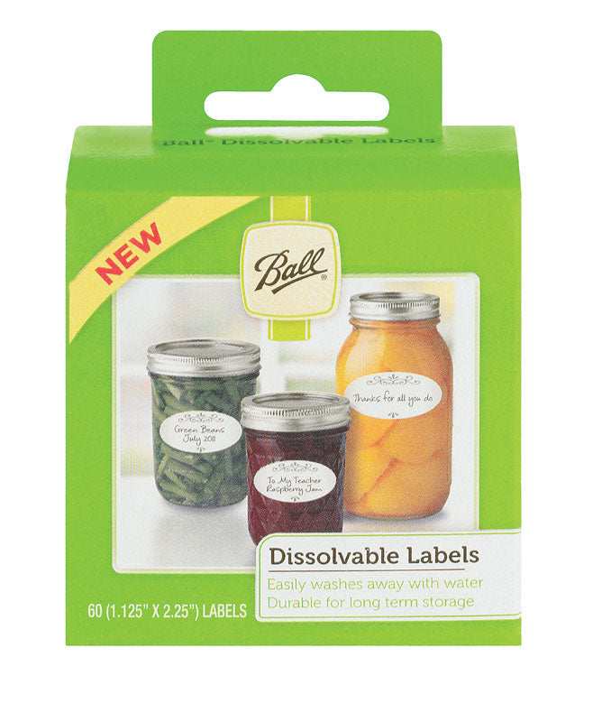 BALL - Ball Dissolvable Canning Labels 60 pk