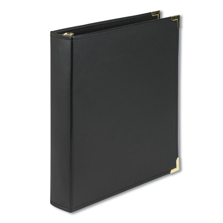 Samsill - Classic Collection Ring Binder, 3 Rings, 1.5" Capacity, 11 x 8.5, Black