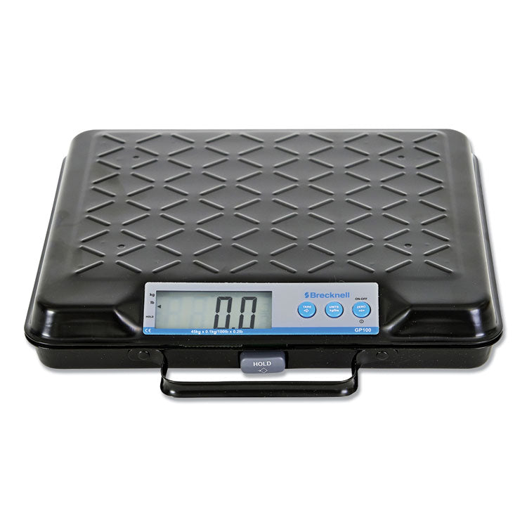 Brecknell - Portable Electronic Utility Bench Scale, 100 lb Capacity, 12.5 x 10.95 x 2.2  Platform