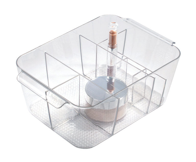 IDESIGN - iDesign Clear Cosmetic Organizer 3-5/8 in. H X 10-13/32 in. W X 7.1 in. D