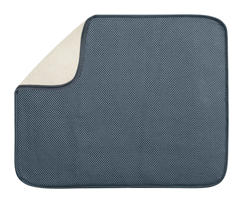 IDESIGN - iDesign Pewter Microfiber Drying Mat