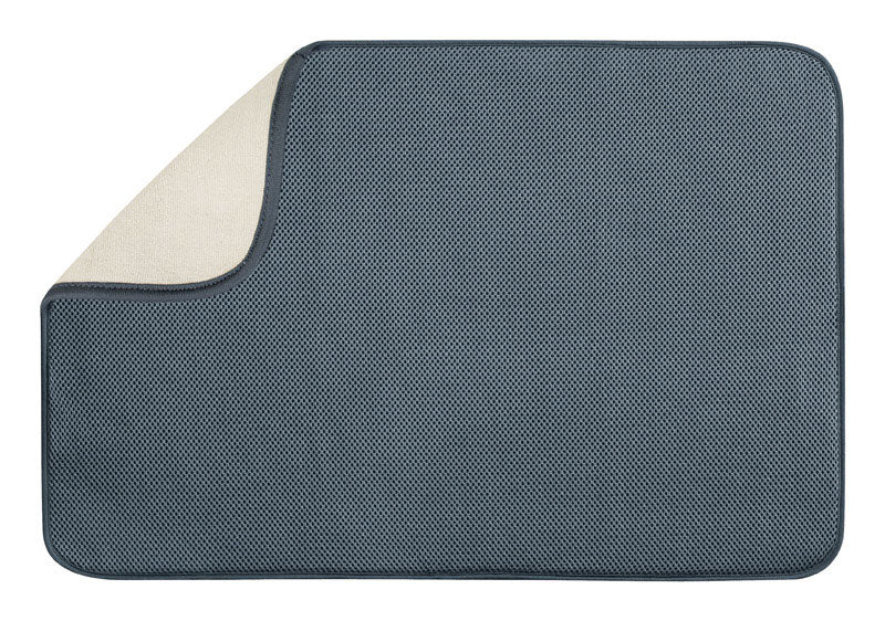 IDESIGN - iDesign IDry 24 in. L X 18 in. W X 0.5 in. H Microfiber Drying Mat [41141]