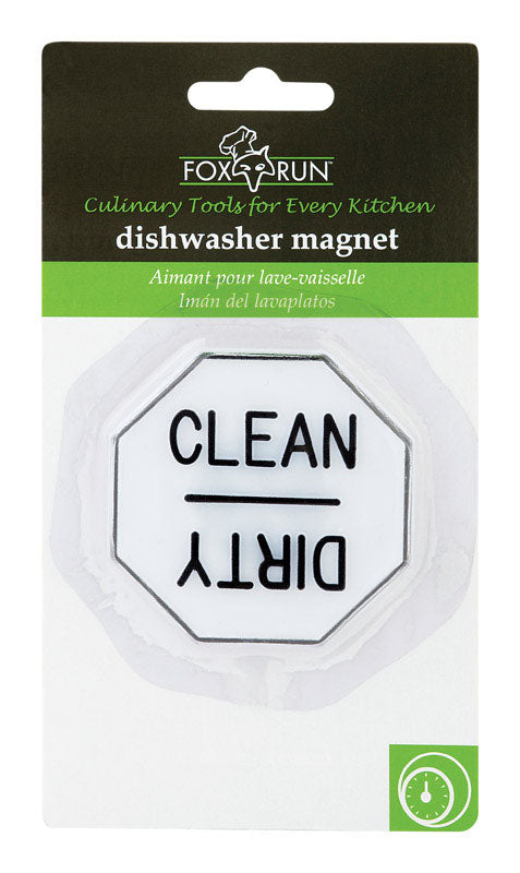 FOX RUN - Fox Run White/Black Plastic Dishwasher Magnet - Case of 12