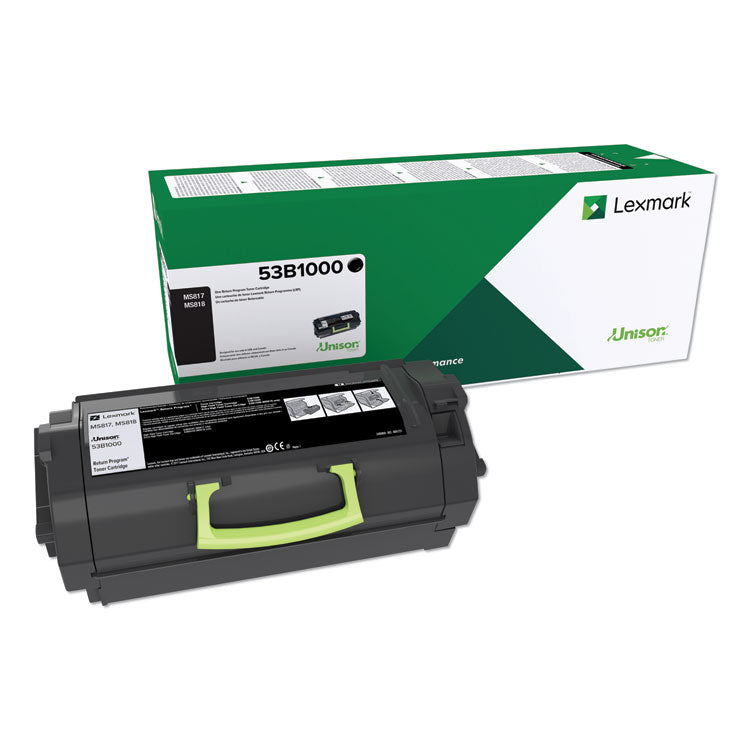 Lexmark - 53B1000 Unison Toner, 11,000 Page-Yield, Black