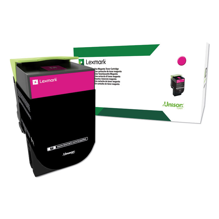 Lexmark - 80C1HM0 Return Program High-Yield Toner, 3,000 Page-Yield, Magenta