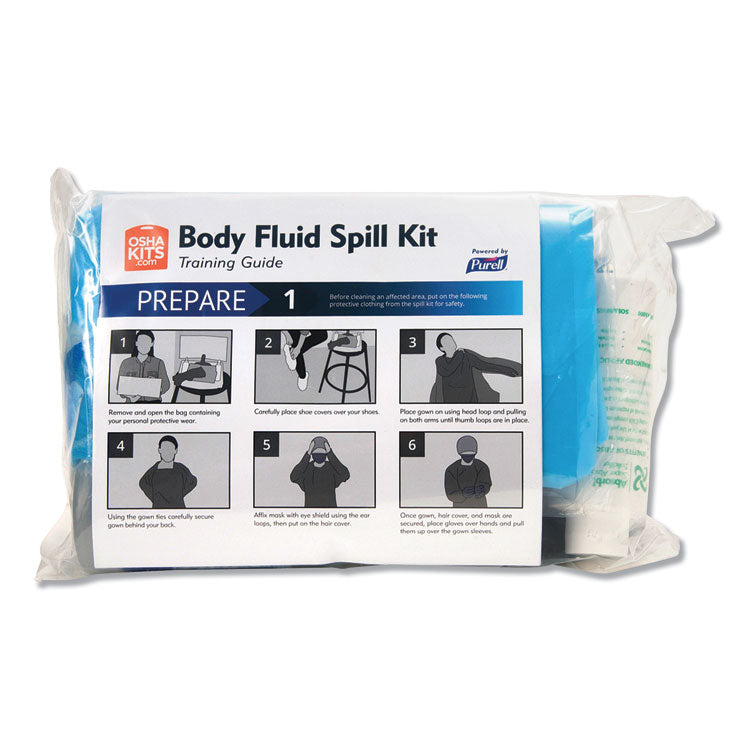 PURELL - Body Fluid Spill Kit, Refill, 8.5" x 11.3" x 4.5", 2 Refills/Carton