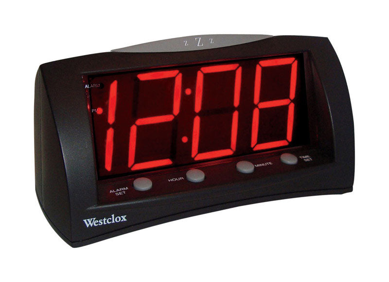WESTCLOX - Westclox 3 in. Black Alarm Clock Digital