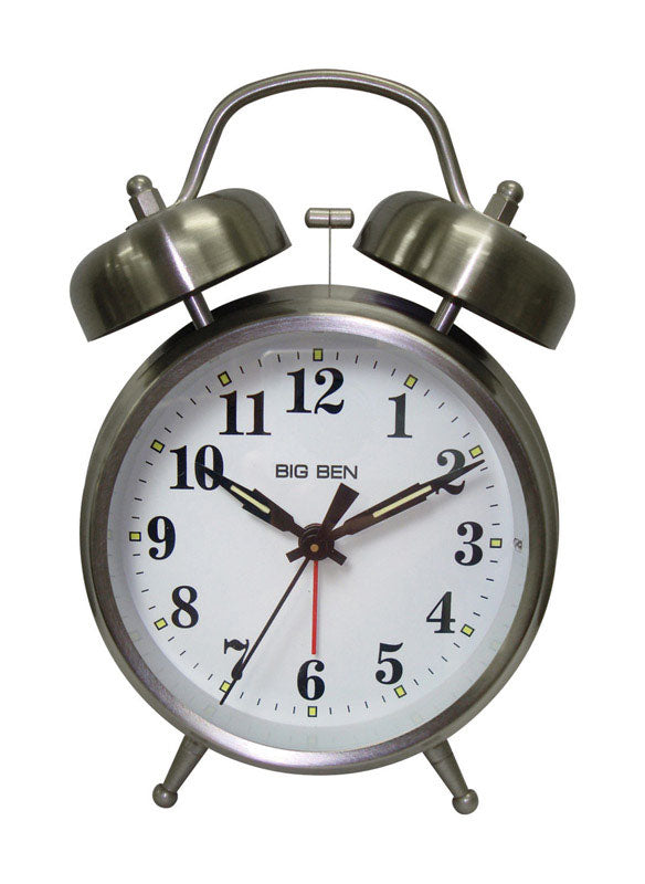 WESTCLOX - Westclox Big Ben 4.5 in. Silver Alarm Clock Analog Battery Operated