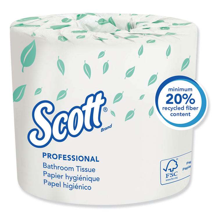 Scott - Essential Standard Roll Bathroom Tissue for Business, Septic Safe, 2-Ply, White, 550 Sheets/Roll