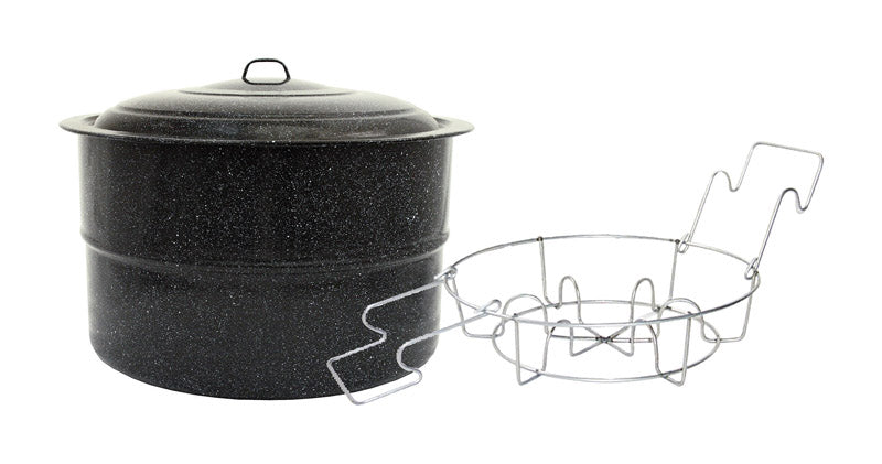 COLUMBIAN HOME - Granite Ware Canner with Lid & Jar Rack 33 qt 3 pc - Case of 2