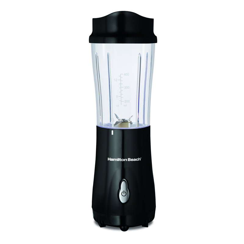 HAMILTON BEACH - Hamilton Beach Black/Clear Plastic Blender 14 oz 1 speed