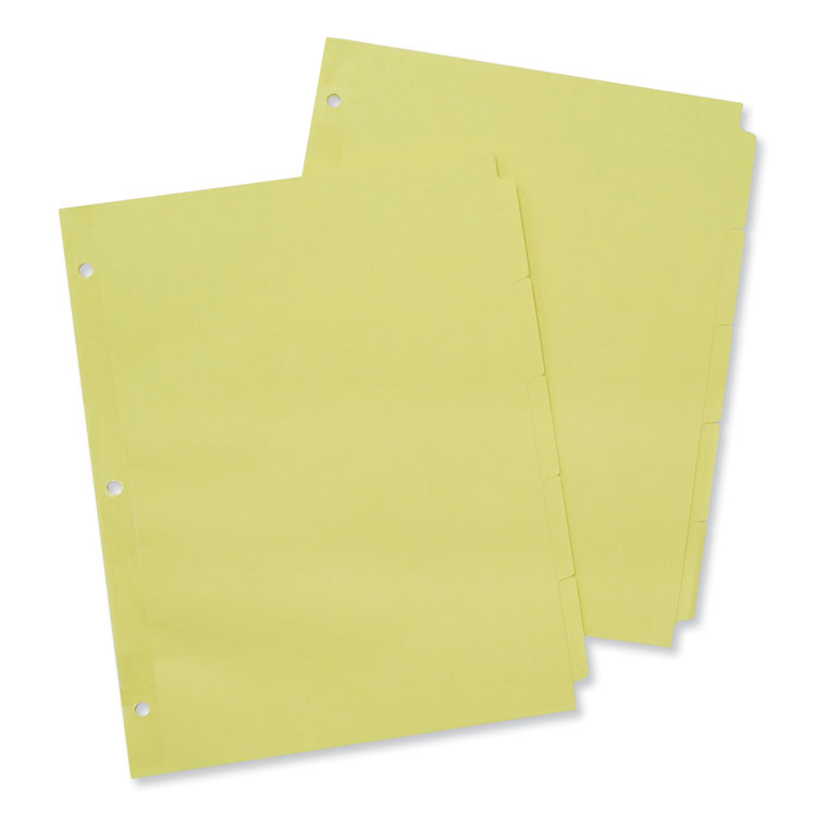 Universal - Self-Tab Index Dividers, 5-Tab, 11 x 8.5, Buff, 36 Sets