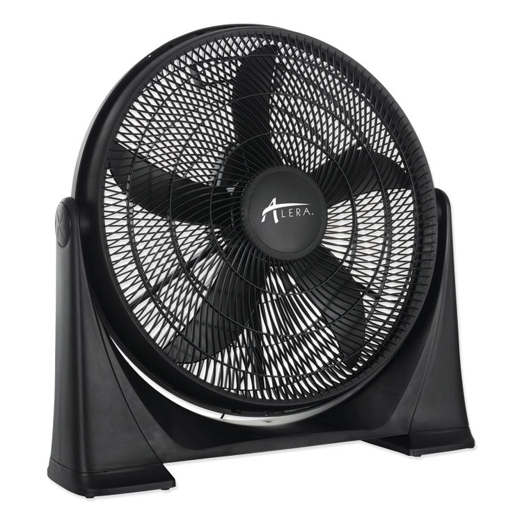 Alera - 20" Super-Circulator 3-Speed Tilt Fan, Plastic, Black