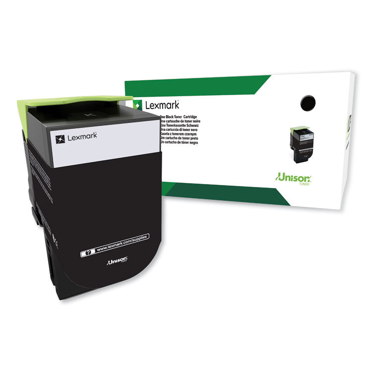 Lexmark - 80C0XKG Return Program Extra High-Yield Toner, 8,000 Page-Yield, Black, TAA Compliant