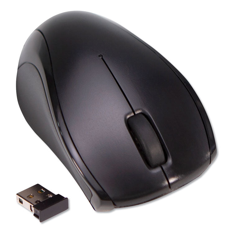 Innovera - Compact Mouse, 2.4 GHz Frequency/26 ft Wireless Range, Left/Right Hand Use, Black